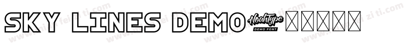 sky lines demo字体转换